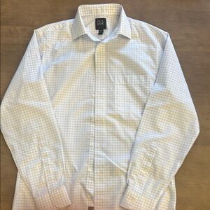 Men's White Checkered Shirt